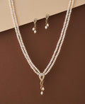 Trendy Stone Studded Pearl Necklace Set - Chandrani Pearls
