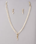 Trendy Stone Studded Pearl Necklace Set - Chandrani Pearls