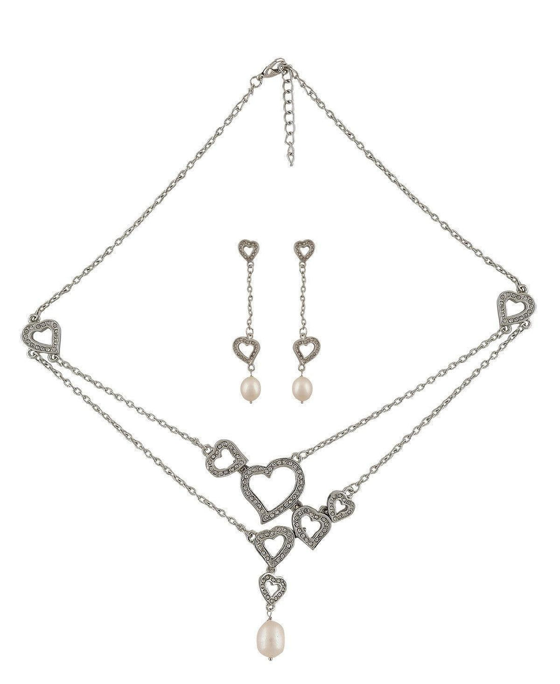 Trendy Stone Studded Pendant Set - Chandrani Pearls