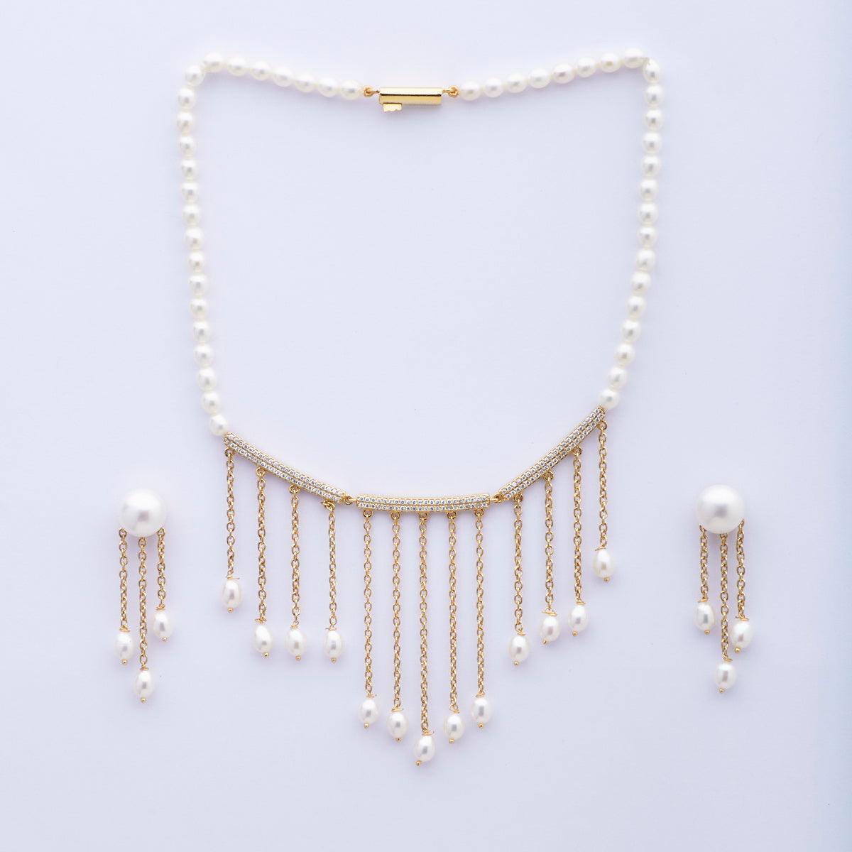 Trendy Stone Studded Pendant Set - Chandrani Pearls