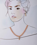 Trendy Stone Studded Pink Pearl Necklace Set - Chandrani Pearls