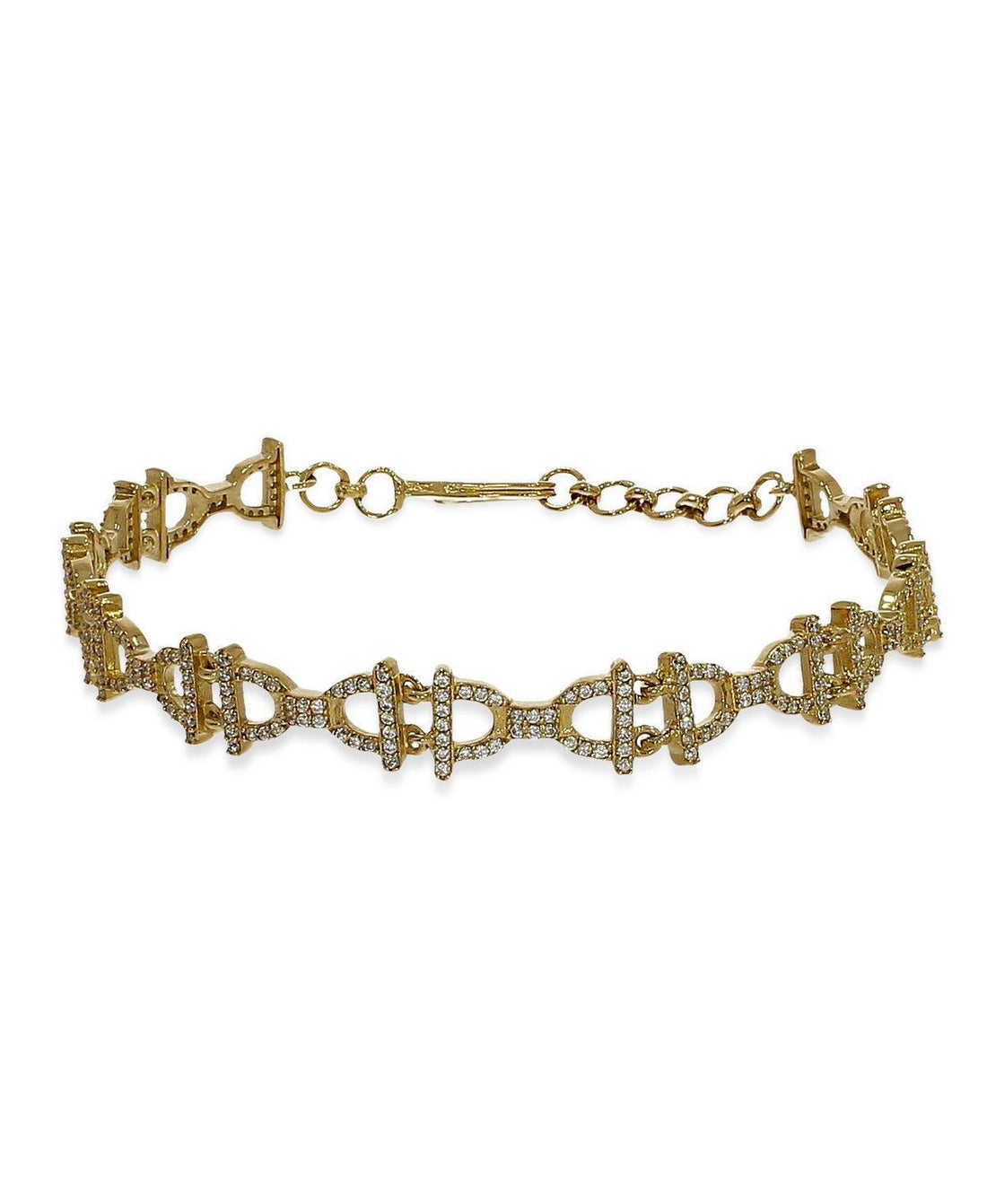 Trendy Stone Studded Silver Bracelet - Chandrani Pearls