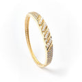 Trendy Stone studded Metallic Pearl Bangle - Chandrani Pearls