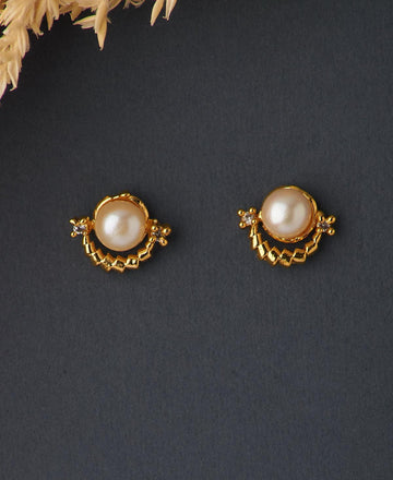 Trendy Stud Pearl Earring - Chandrani Pearls