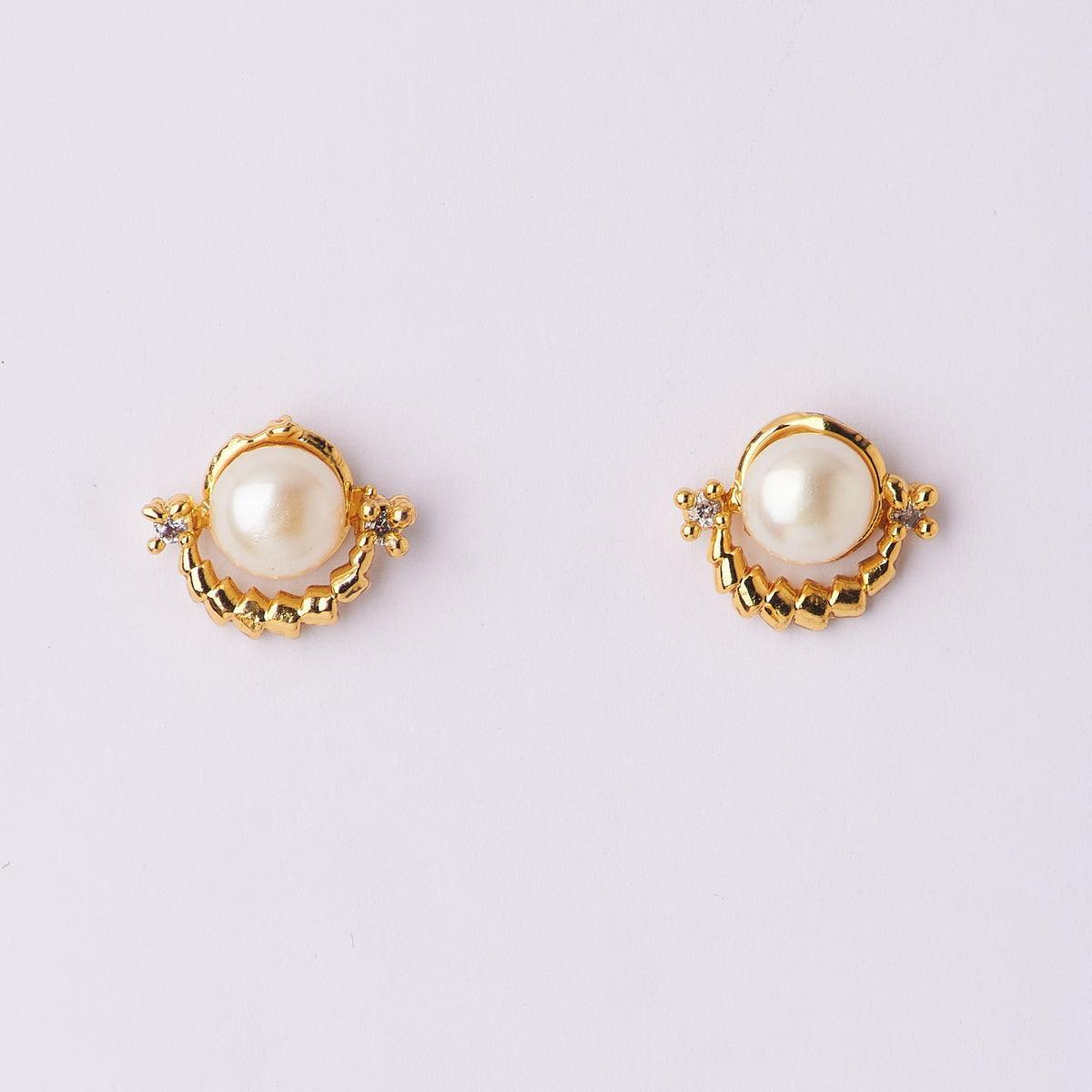 Trendy Stud Pearl Earring - Chandrani Pearls