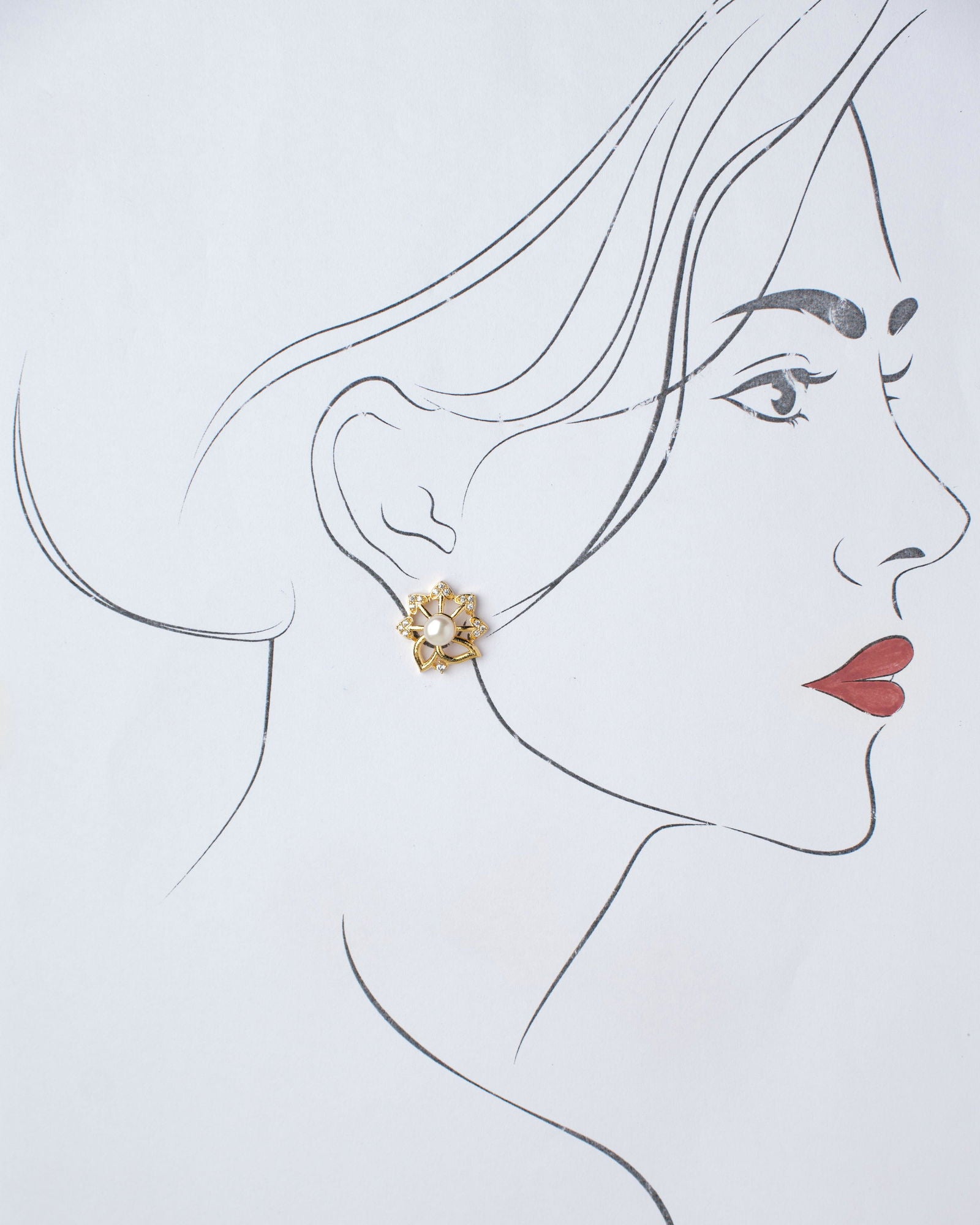 Trendy Stud Pearl Earring - Chandrani Pearls