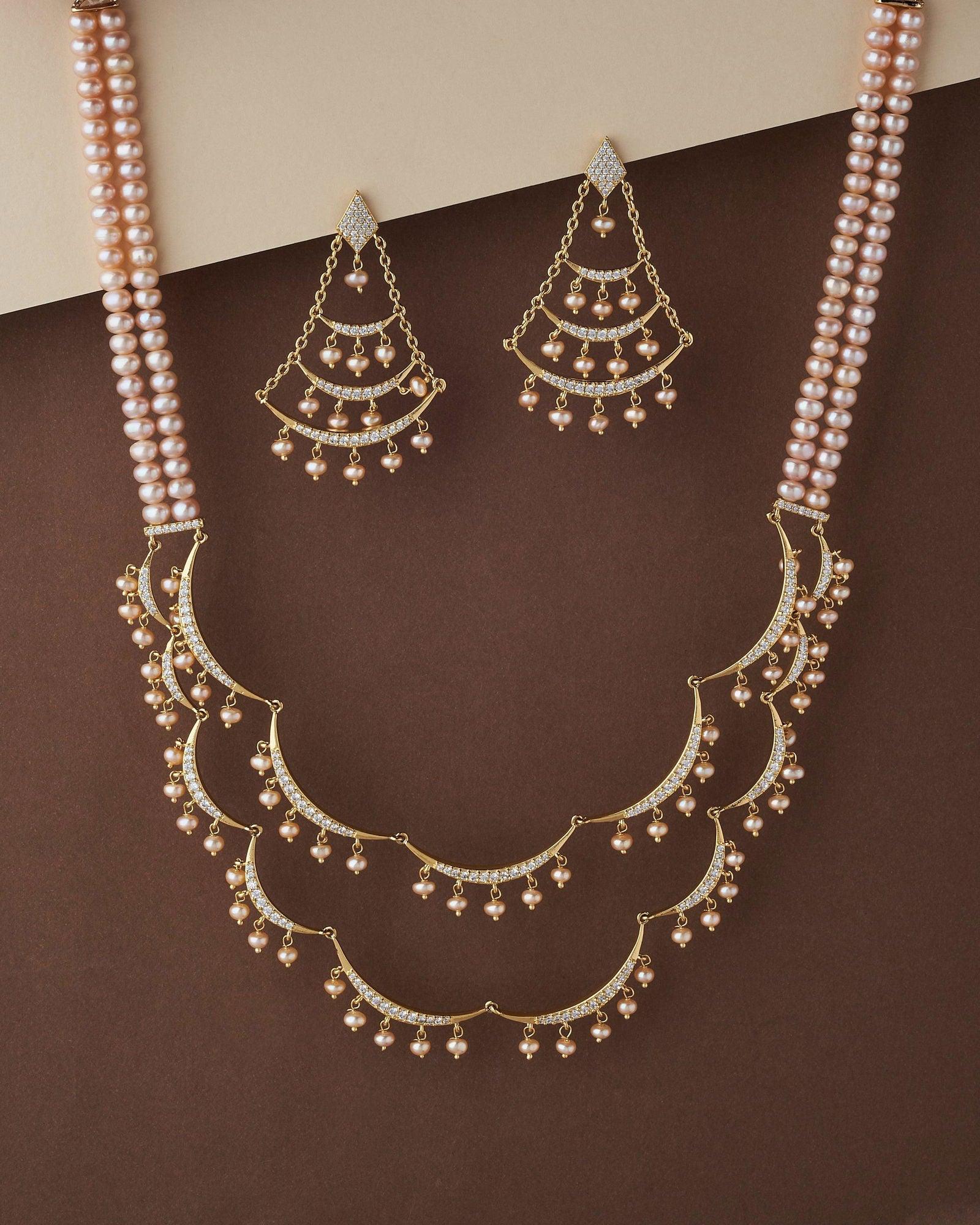 Trendy Vintage Pearl Necklace Set - Chandrani Pearls