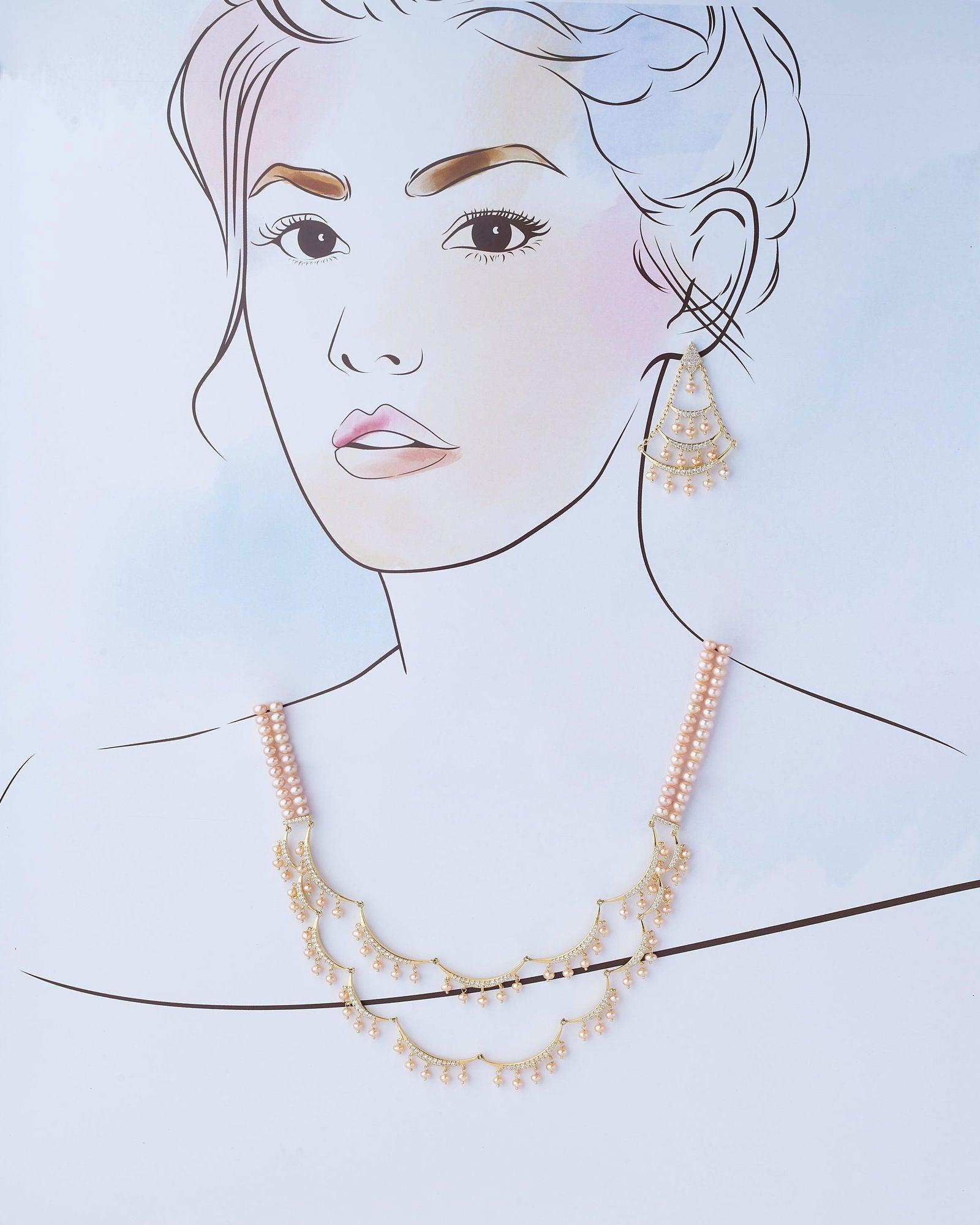 Trendy Vintage Pearl Necklace Set - Chandrani Pearls