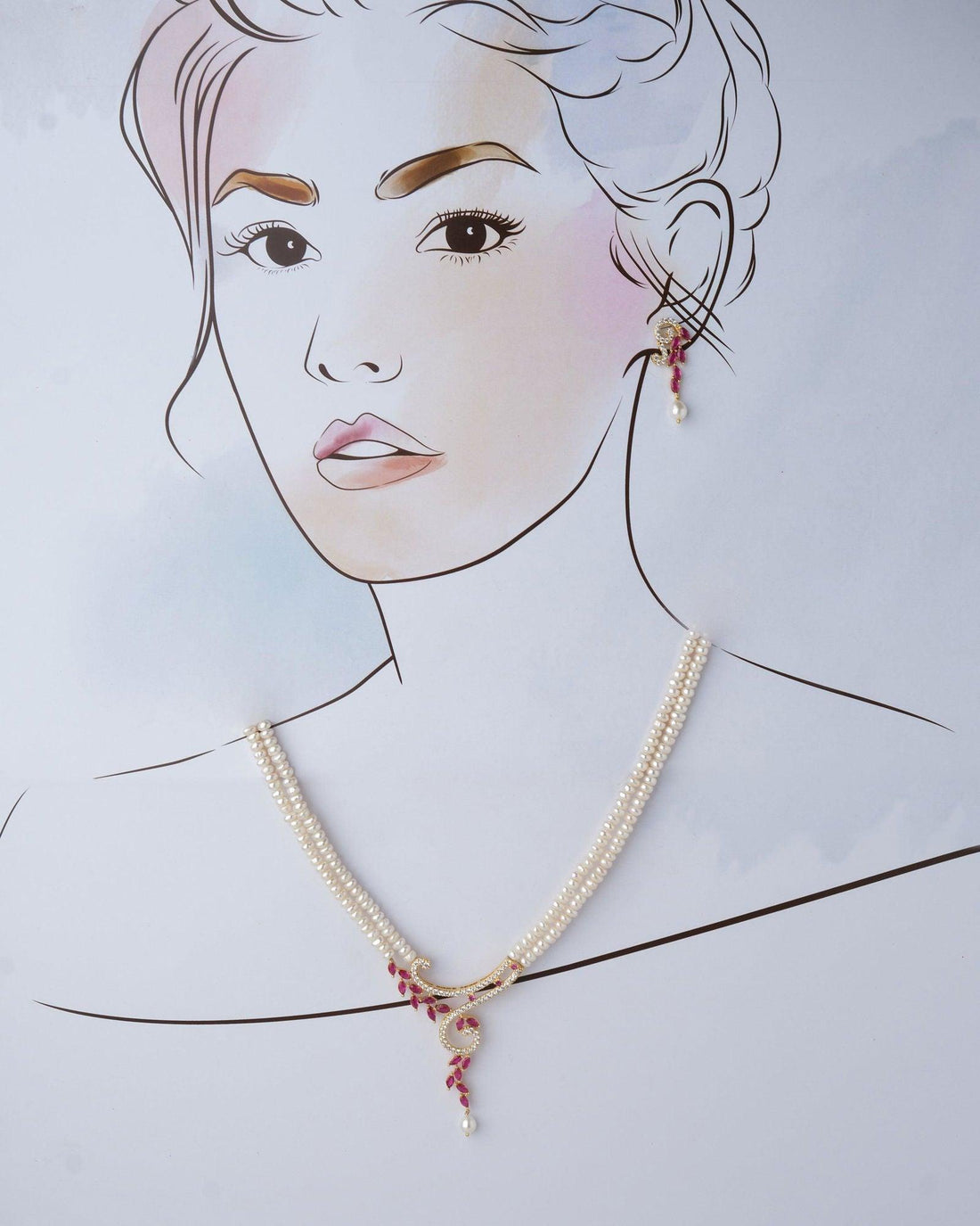 Trendy Vintage Pearl Necklace Set - Chandrani Pearls