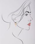 Trendy White Hang Pearl Earring - Chandrani Pearls