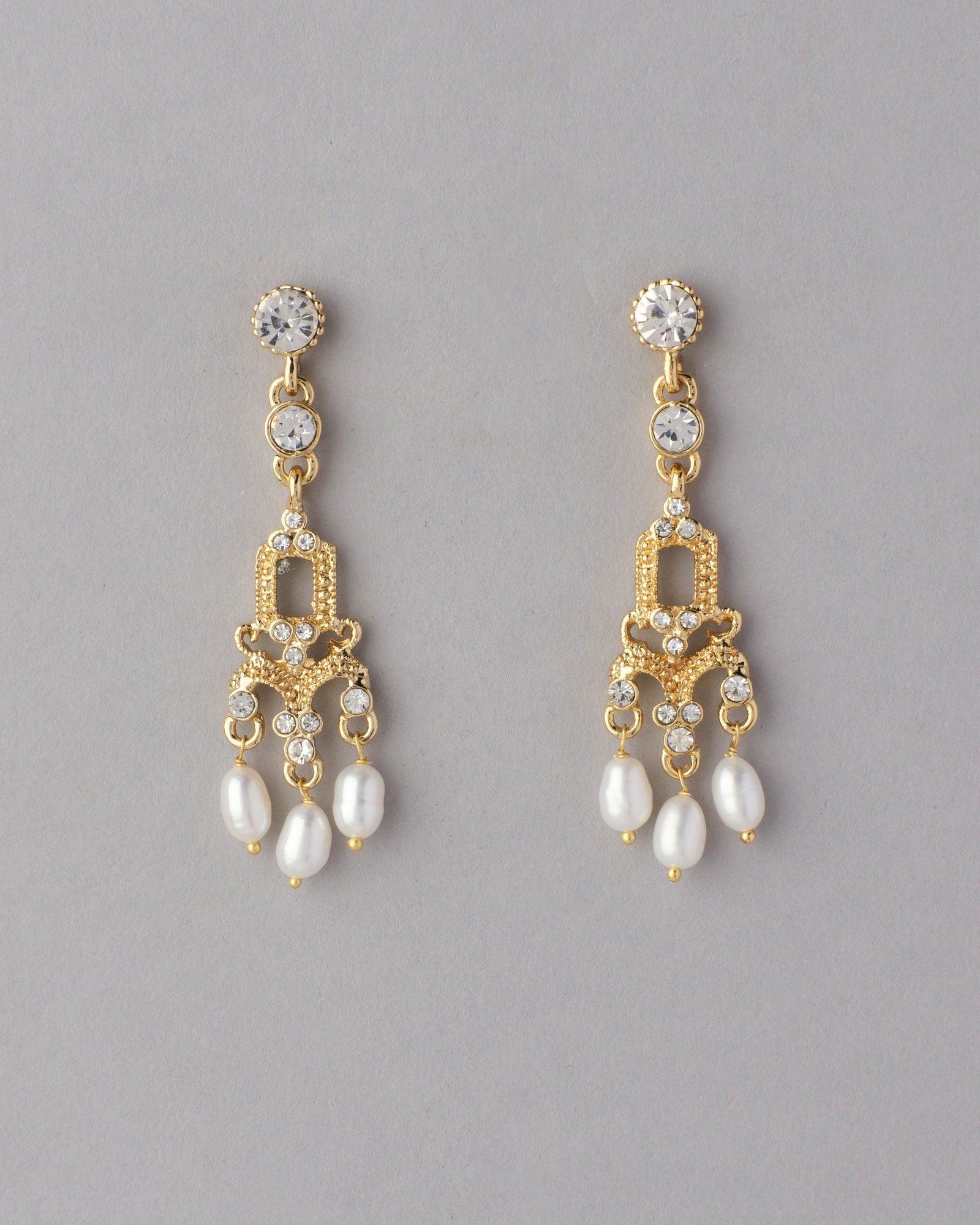 Trendy White Hang Pearl Earring - Chandrani Pearls