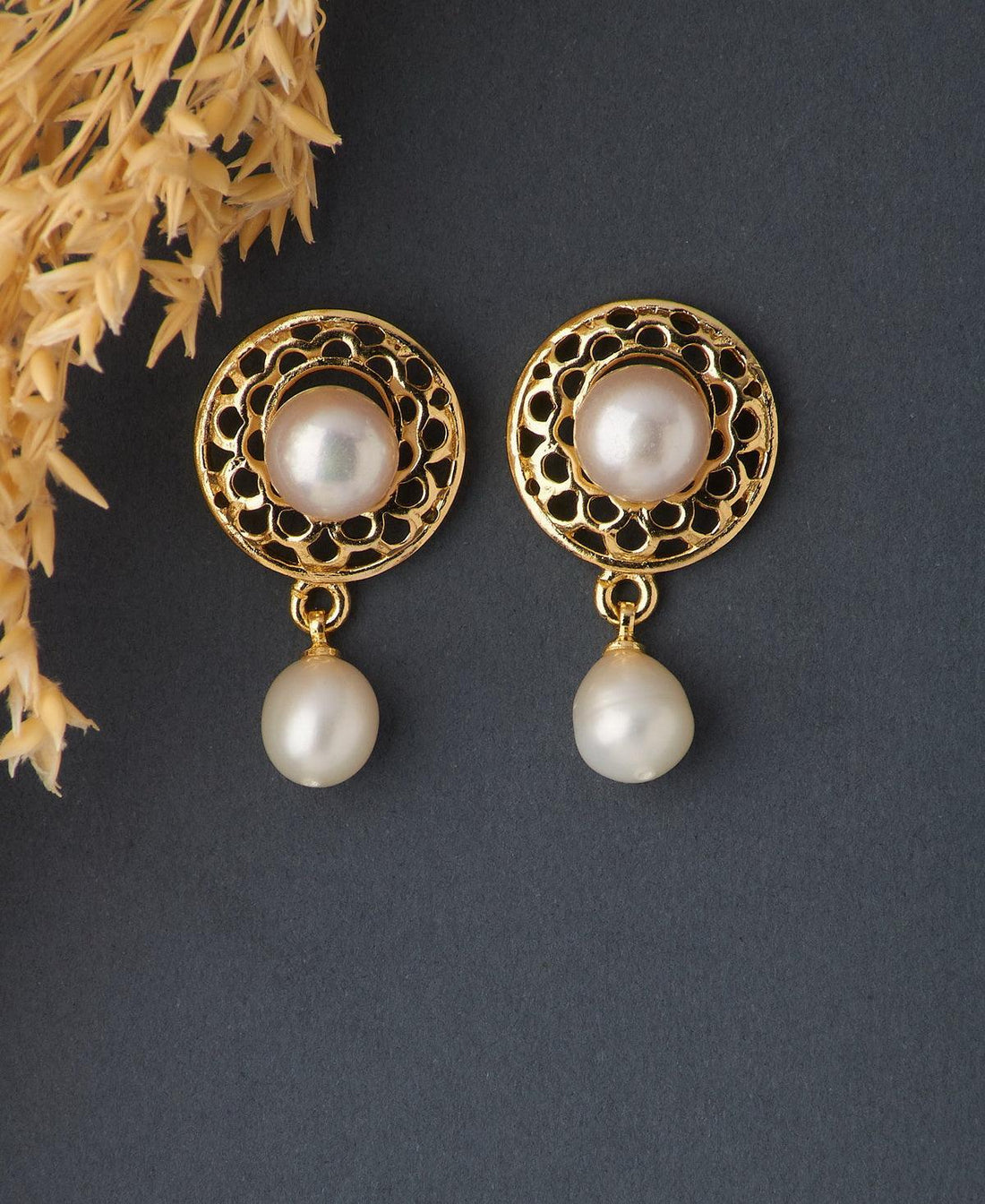 Trendy White Pearl Hanging Earring - Chandrani Pearls