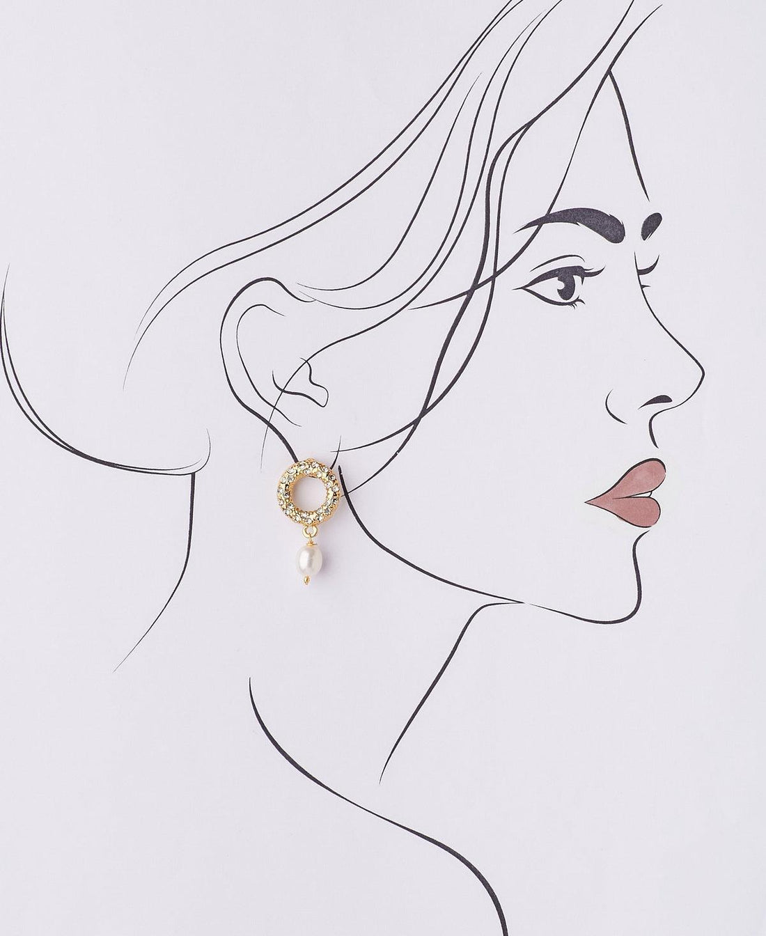Trendy White Pearl Hanging Earring - Chandrani Pearls