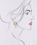 Trendy White Pearl Hanging Earring - Chandrani Pearls
