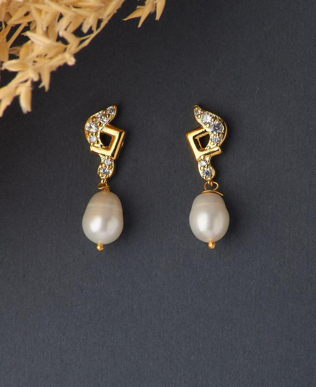 Trendy White Pearl Hanging Earring - Chandrani Pearls