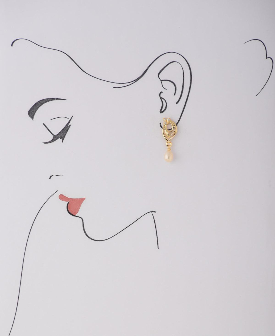 Trendy White Pearl Hanging Earring - Chandrani Pearls