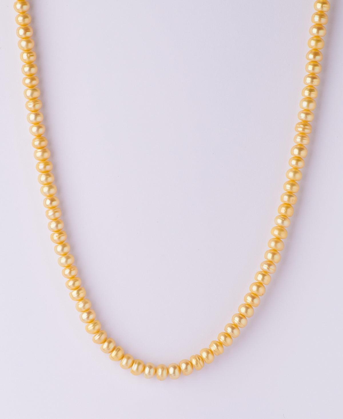 Trendy Yellow Pearl Necklace - Chandrani Pearls