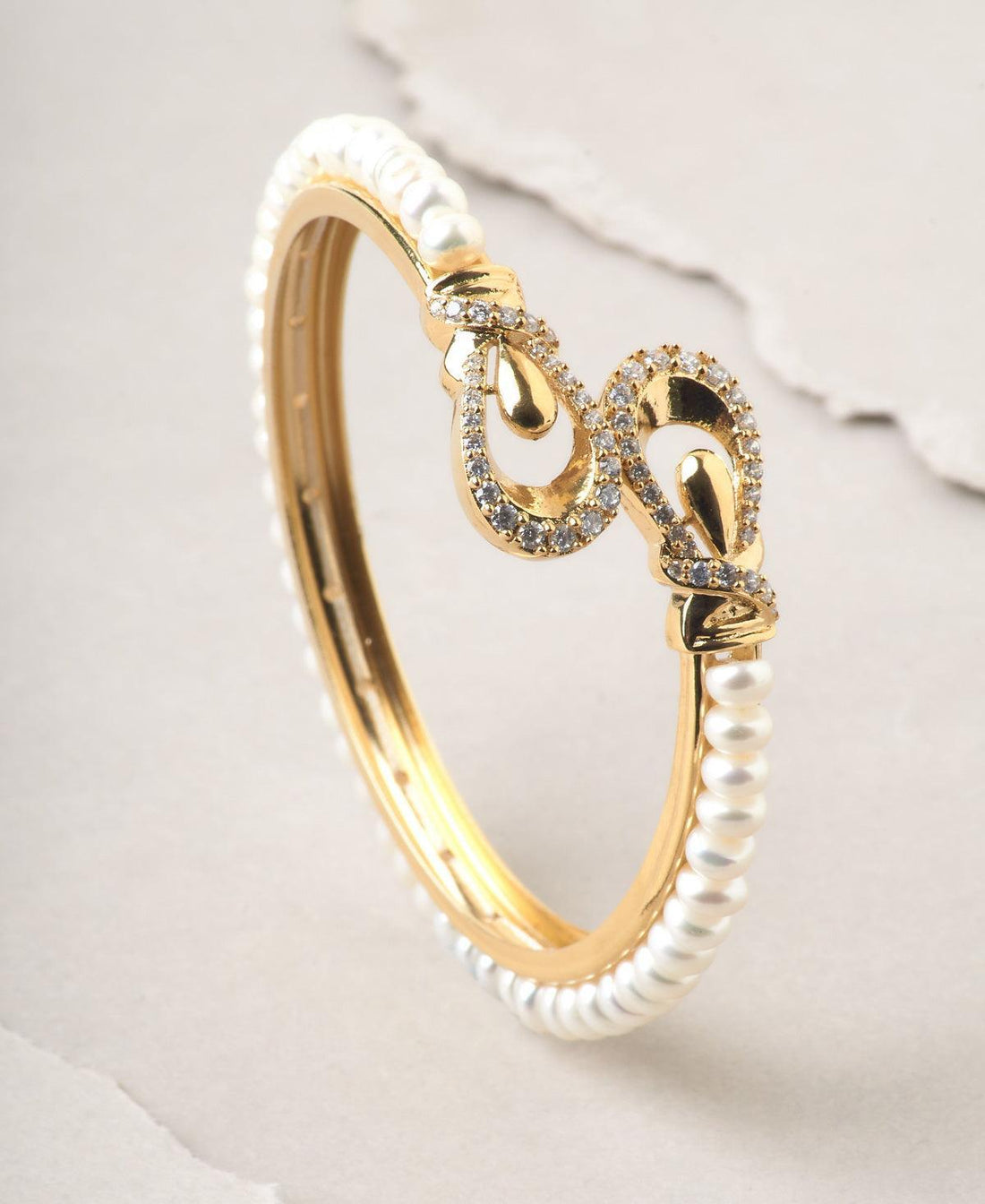 Trendy and Fashionable Pearl Bangle - Chandrani Pearls