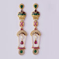 Viha Garland AD Pearl Jhumka - Chandrani Pearls