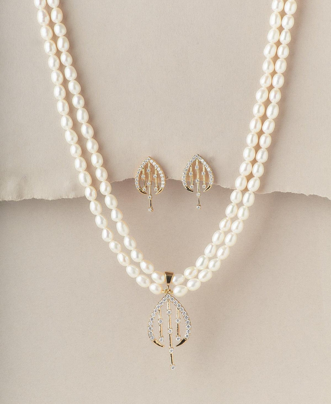 Vintage Real Pearl Necklace Set - Chandrani Pearls