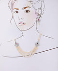 Vintage Stone Studded Pearl Necklace Set - Chandrani Pearls