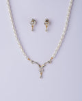Vintage Stone Studded Pearl Necklace Set - Chandrani Pearls