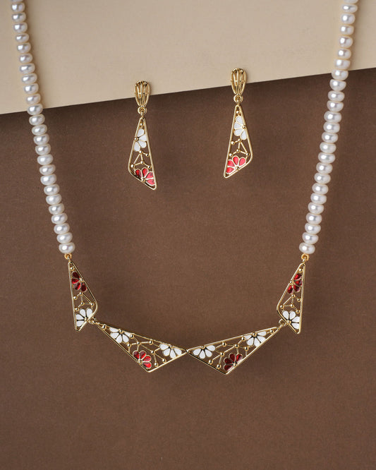 Visionary Diva Pearl Necklace Set - Chandrani Pearls