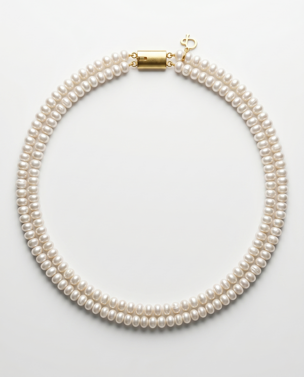 Elegant Double-Strand Pearl Mala