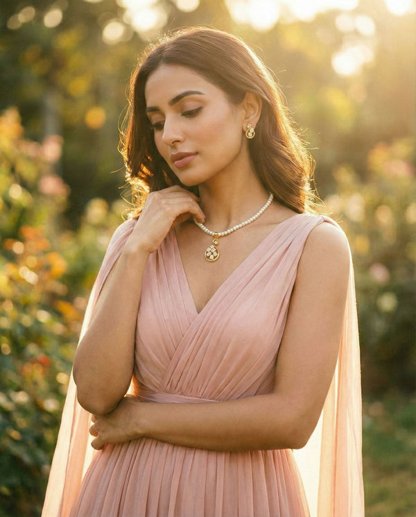 Artisan Swirl Teardrop Pearl Set