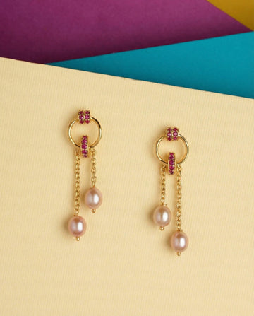 Modish Frond Dangler Earrings