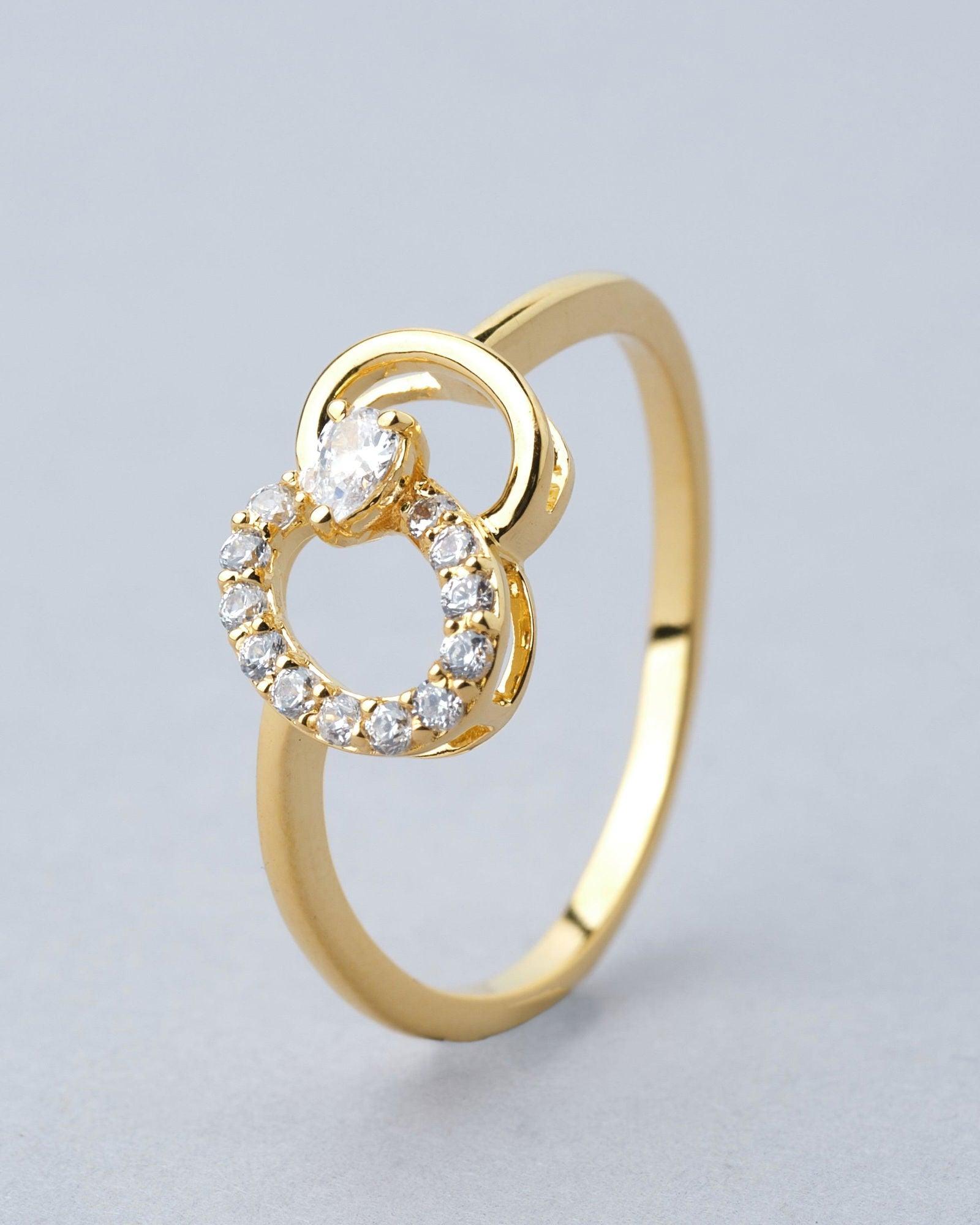 Whirl 18Kt Gold & Diamond Ring - Chandrani Pearls