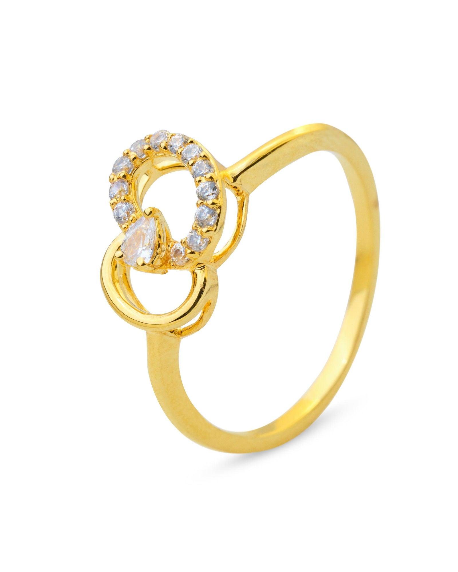 Whirl 18Kt Gold & Diamond Ring - Chandrani Pearls