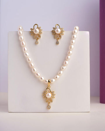 Whispers of Love Pearl Necklace Set - Chandrani Pearls