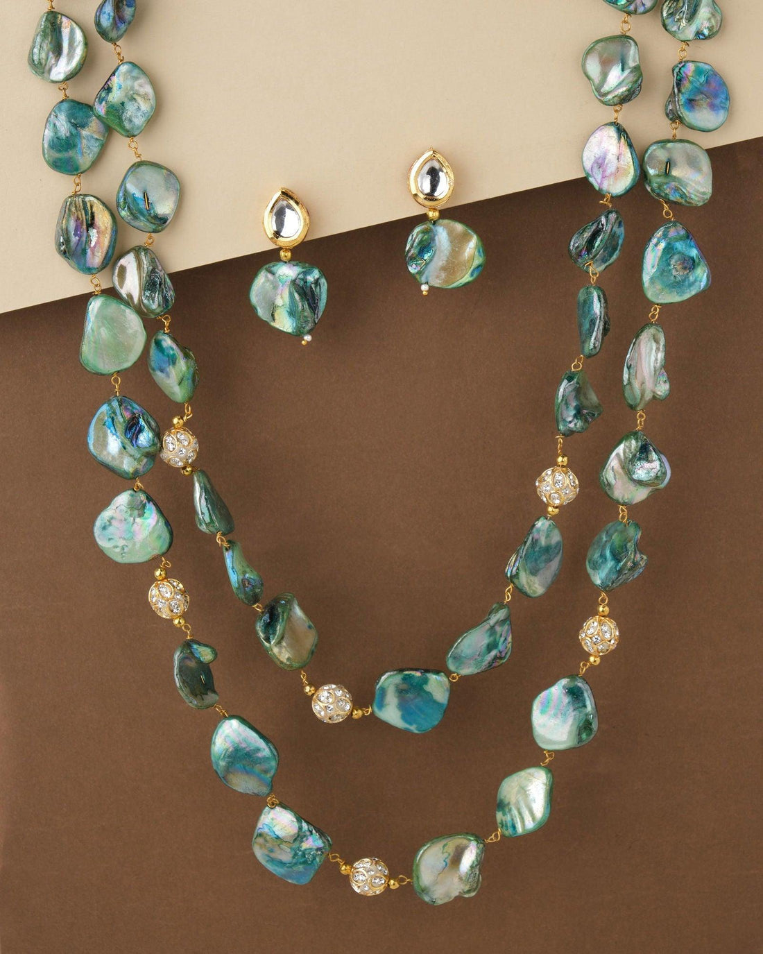 Yin and Yang Necklace Set - Chandrani Pearls