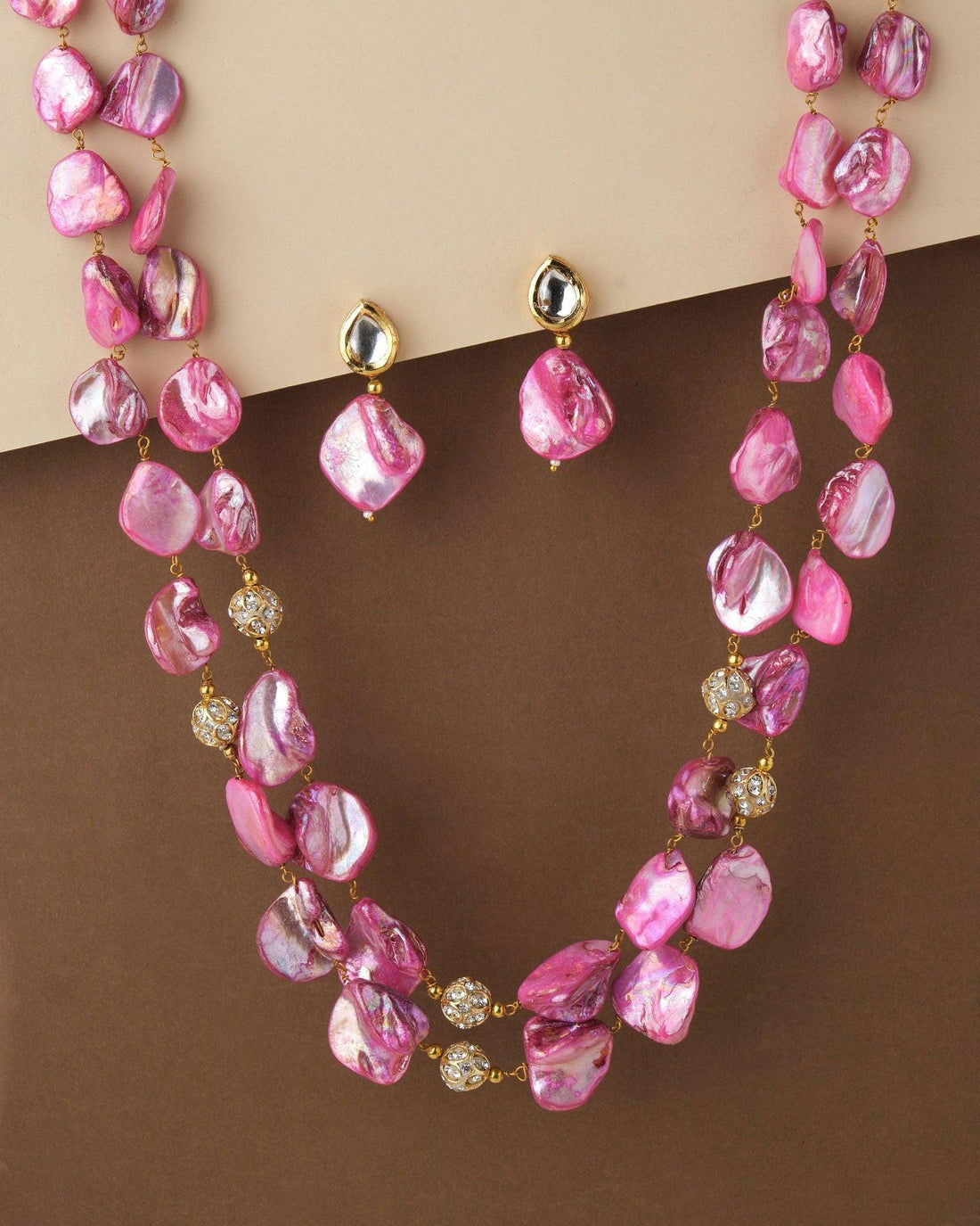 Yin and Yang Necklace Set - Chandrani Pearls