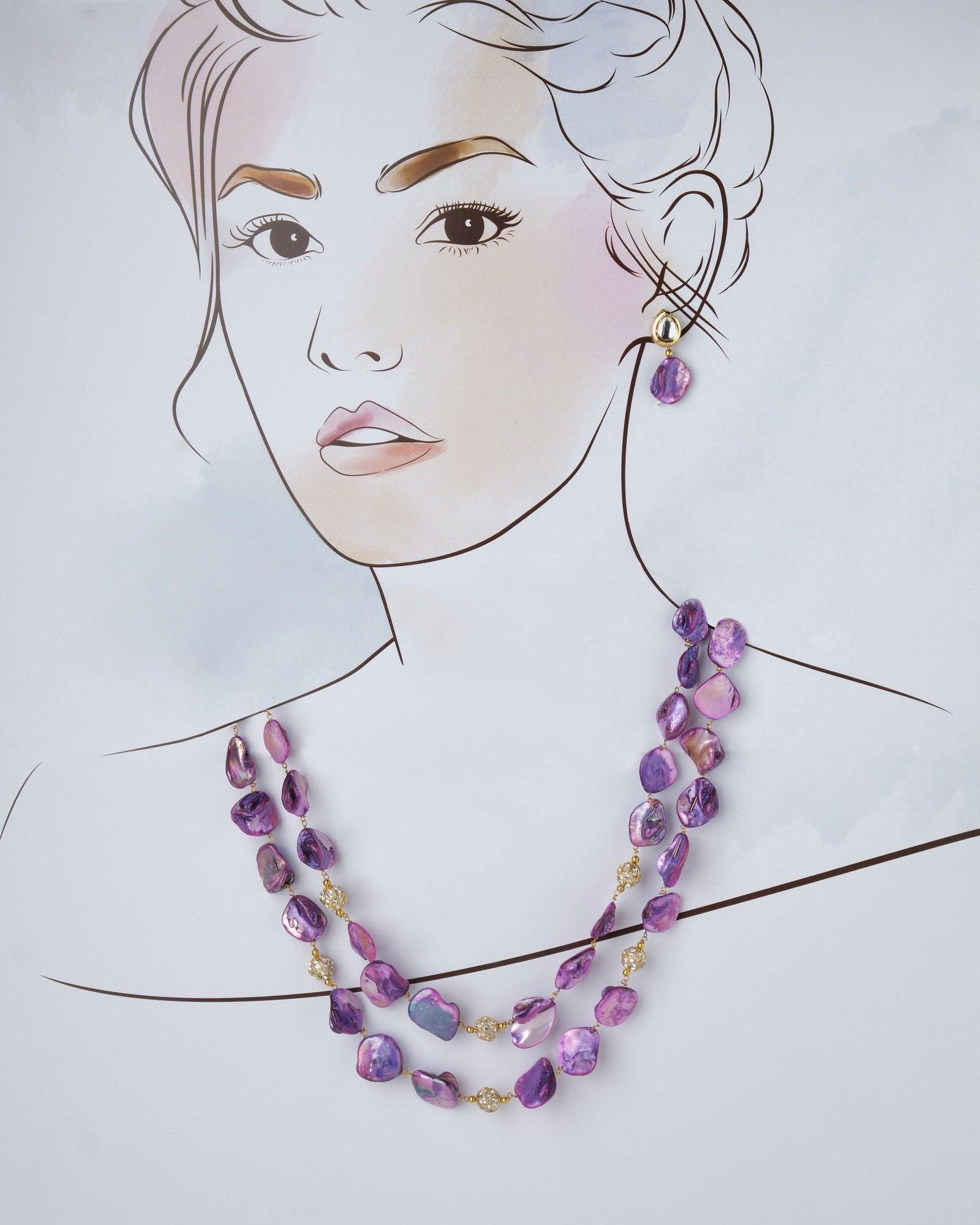 Yin and Yang Necklace Set - Chandrani Pearls