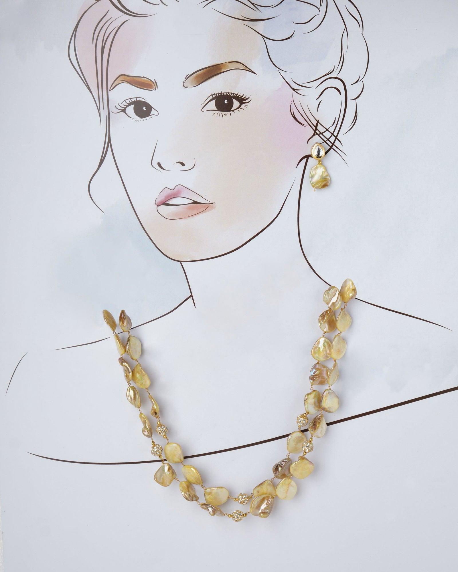 Yin and Yang Necklace Set - Chandrani Pearls