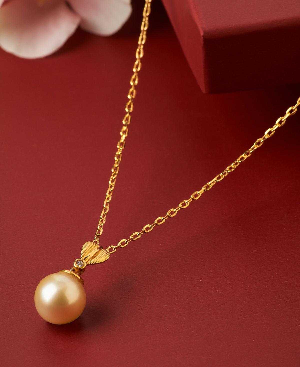 Adore Love Gold Pendant - Chandrani Pearls