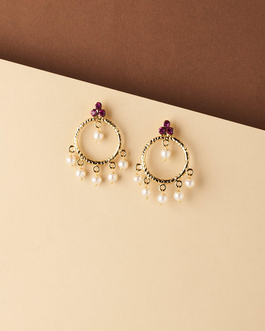Chandbali And Pearl Jhumka - Chandrani Pearls