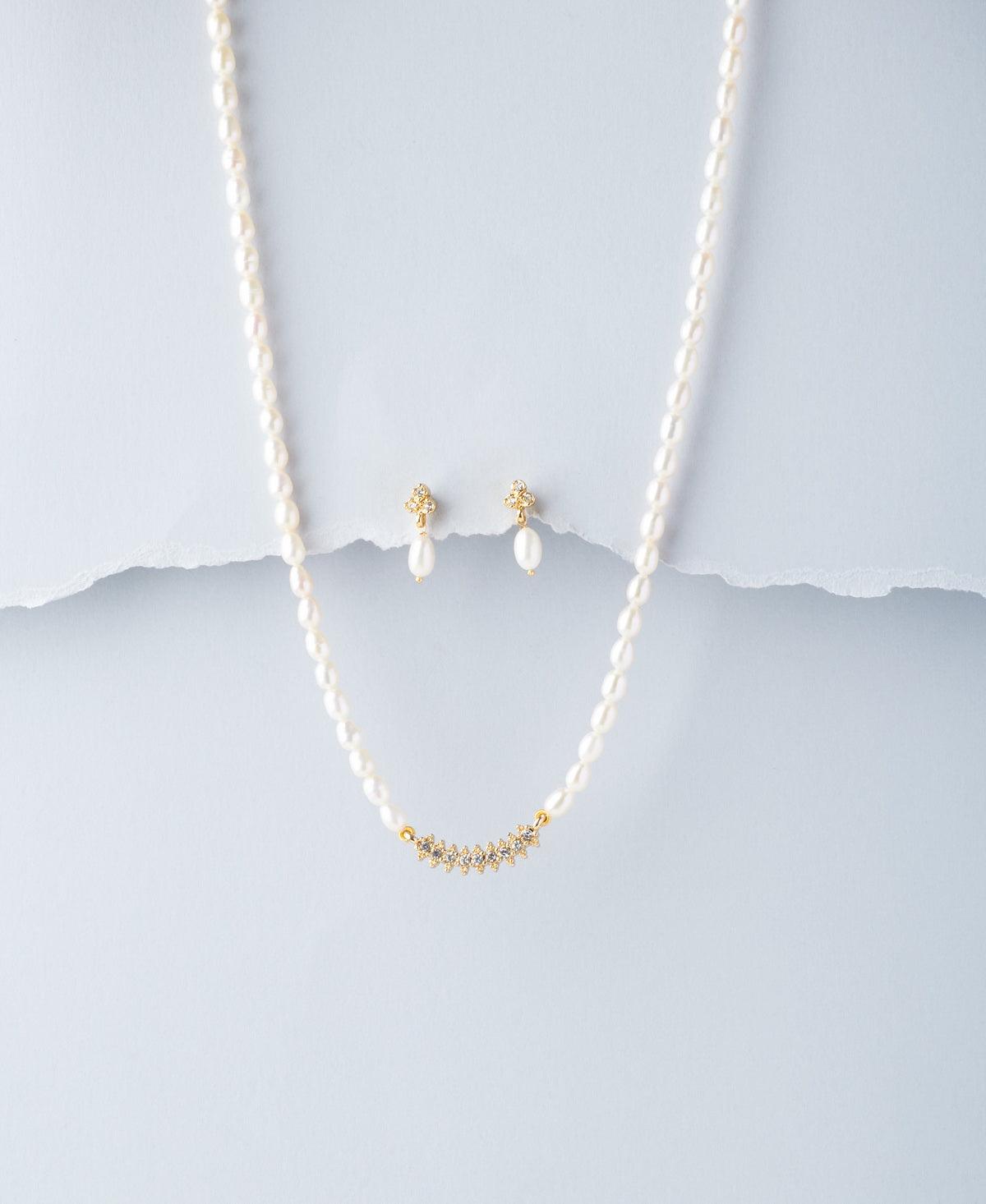Classic Real Pearl Necklace Set - Chandrani Pearls