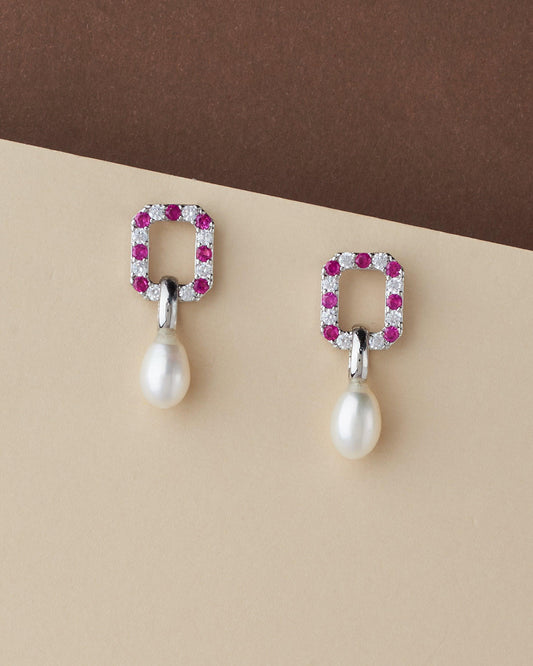 Classy & Simple Hang Pearl Earring - Chandrani Pearls