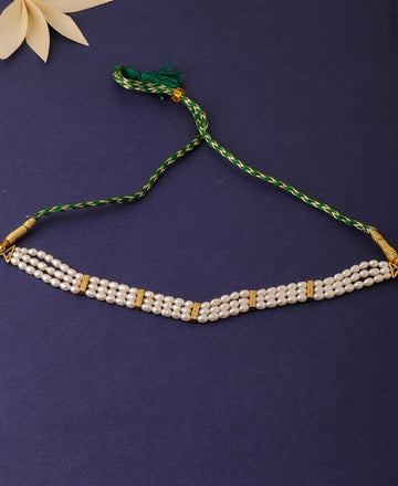 Classy and Simple Real Pearl Choker Necklace - Chandrani Pearls