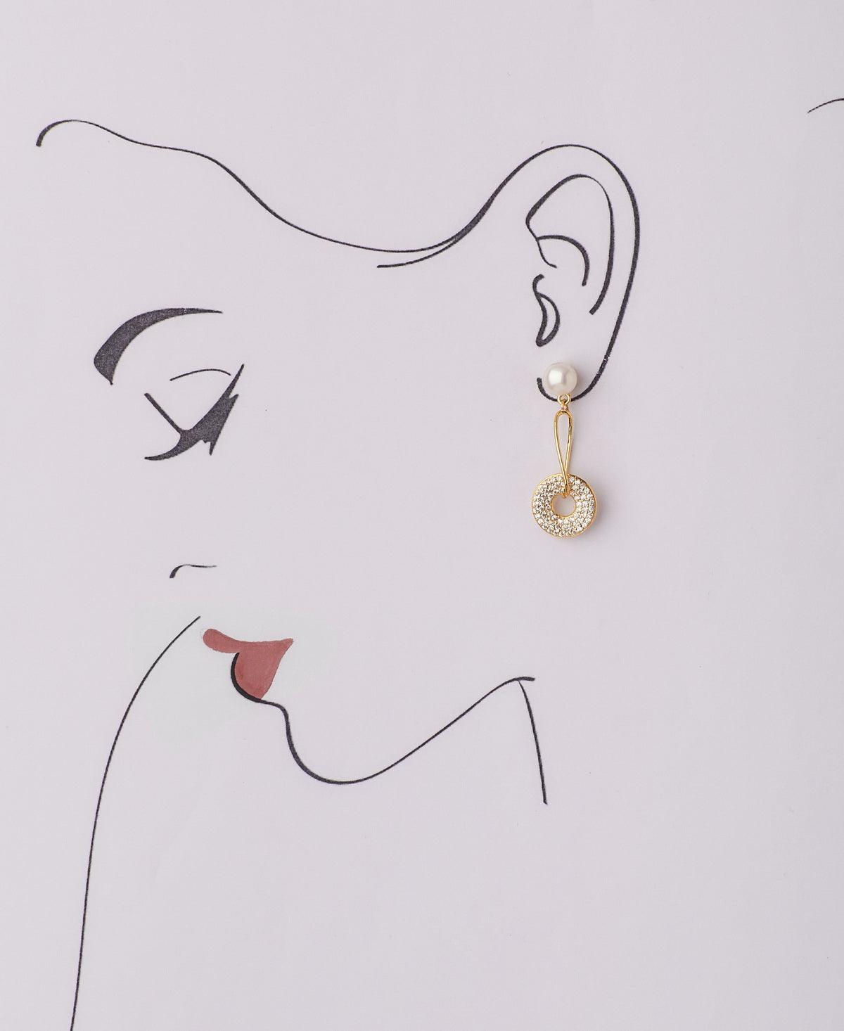Classy Hanging Pearl Earring - Chandrani Pearls
