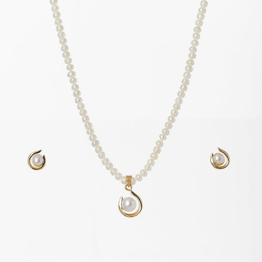 Classy Pearl Necklace Set - Chandrani Pearls