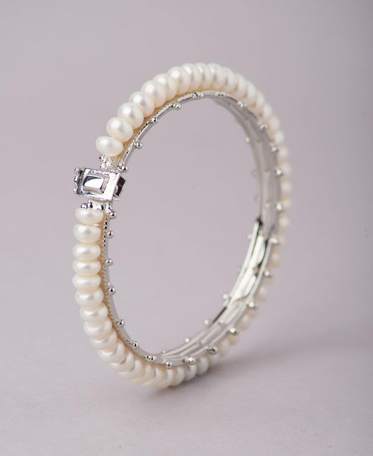 Classy Real Pearl Bangle - Chandrani Pearls