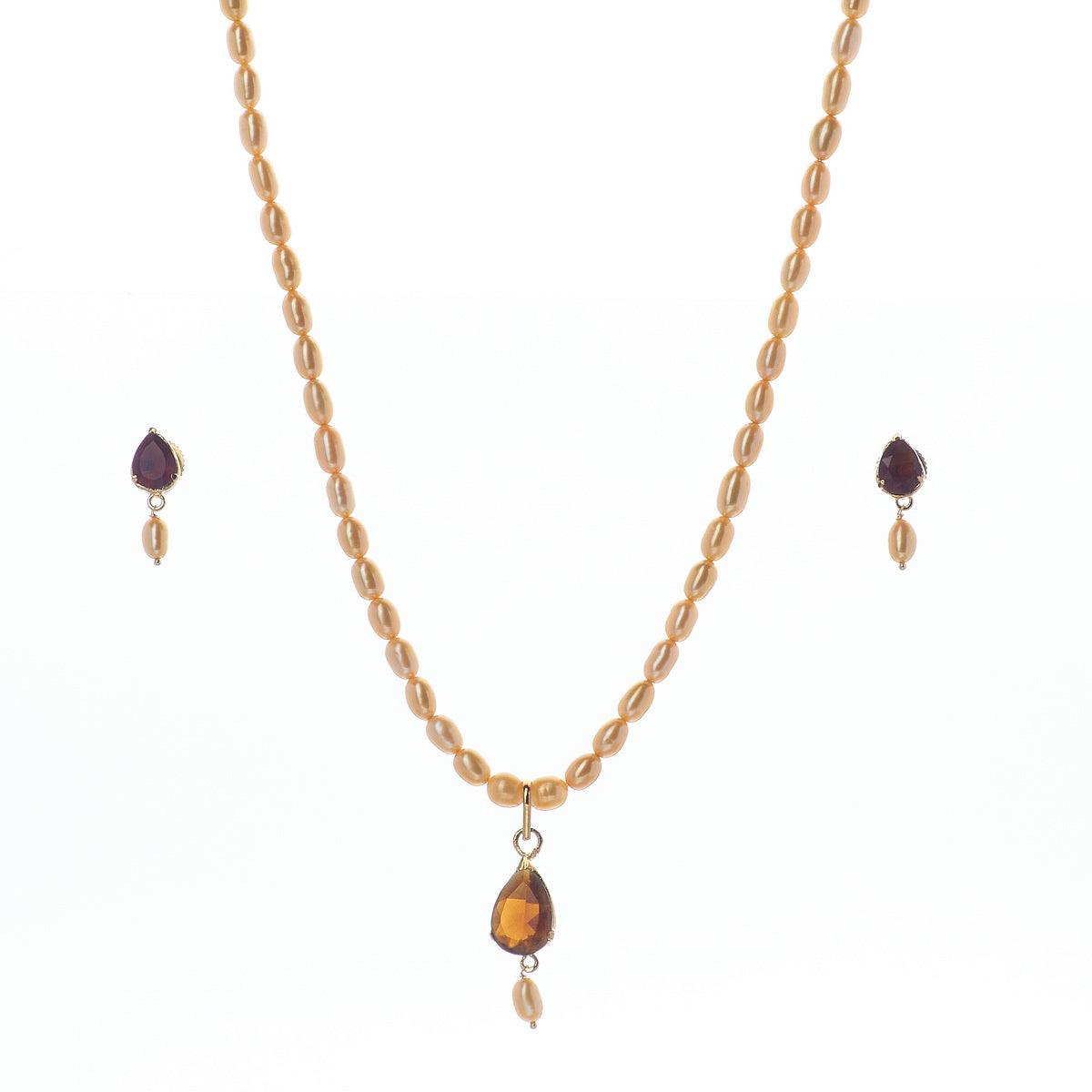 Delightful Pearl Necklace Set - Chandrani Pearls