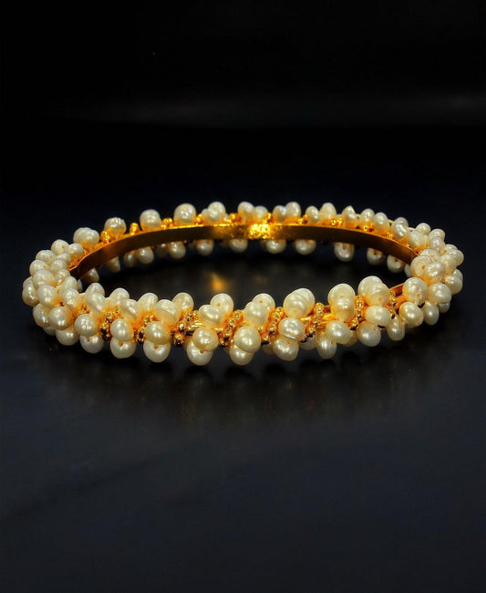 Delightful Real Pearl Bangle - Chandrani Pearls