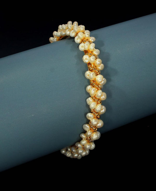 Delightful Real Pearl Bangle - Chandrani Pearls