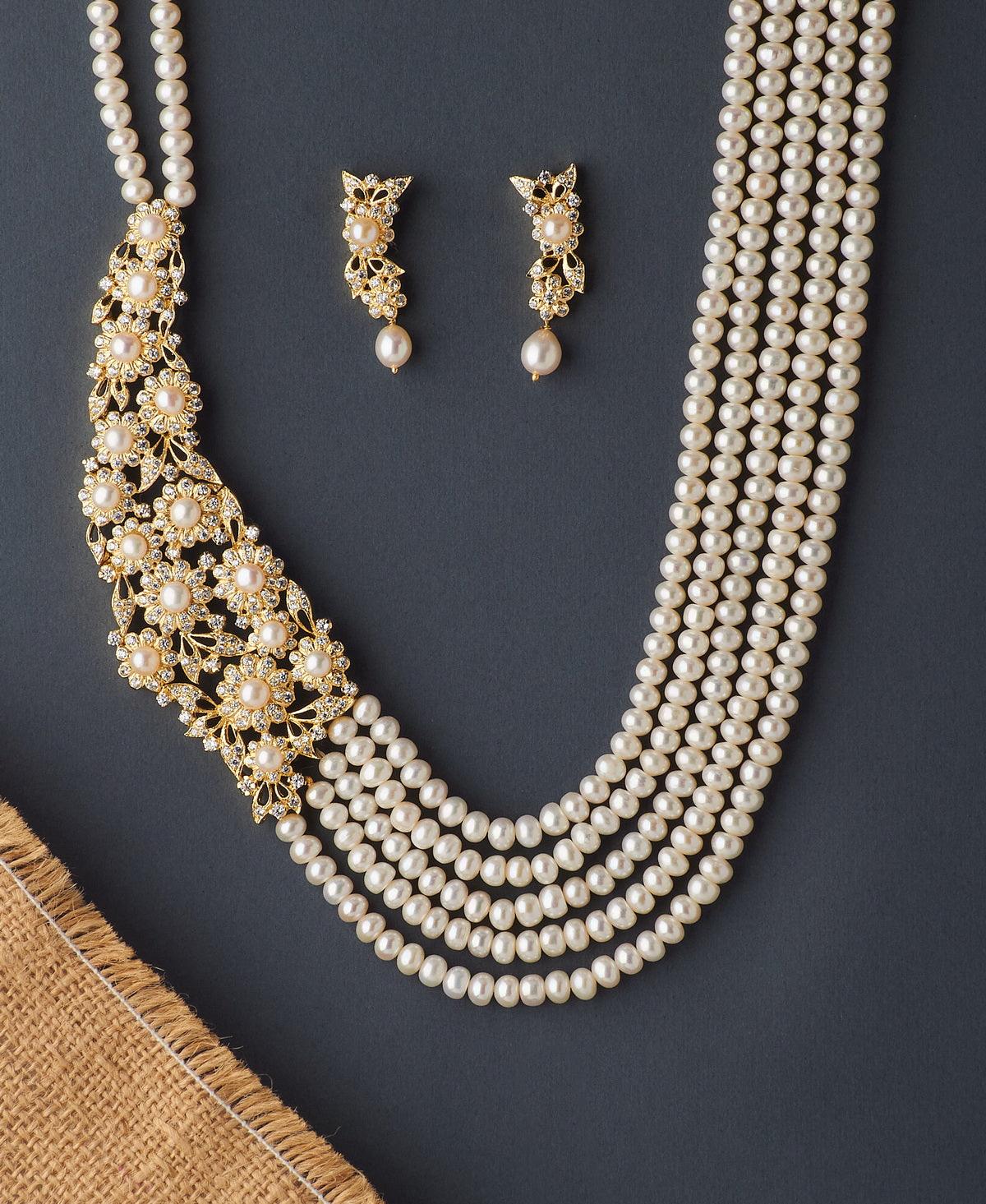 Delightful Seed Pearl Necklace Set - Chandrani Pearls