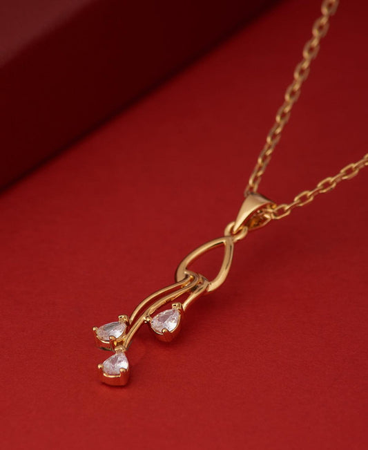 Elegant Gold Pendant - Chandrani Pearls